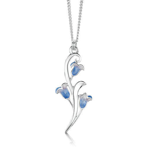 Sheila Fleet Bluebell 3-flower Small Pendant Necklace in Sterling Silver (EP0242)
