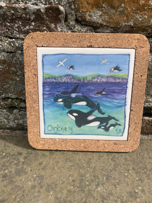 Orkney Orca Bespoke Cork Tile