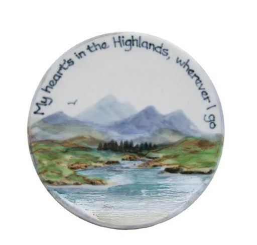 Highland Stoneware Small Round Stand - My Hearts in Highlands