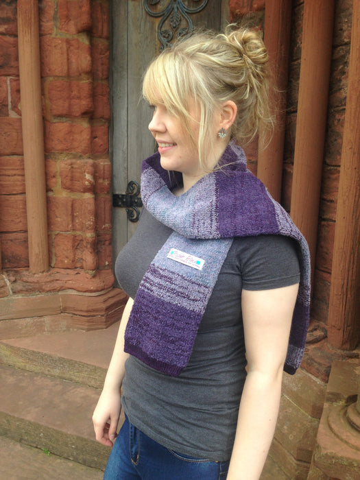 Judith Glue Orkney View Scarf in Heather
