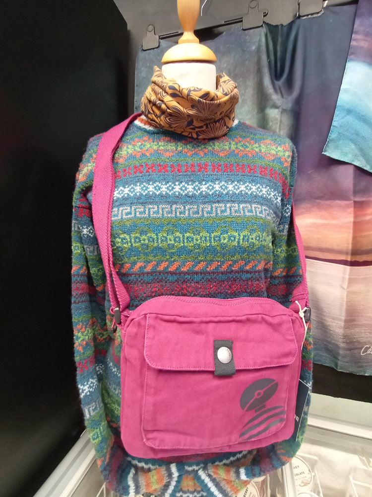 NEW Mousqueton Taran Print Bags (Grenat - Magenta)