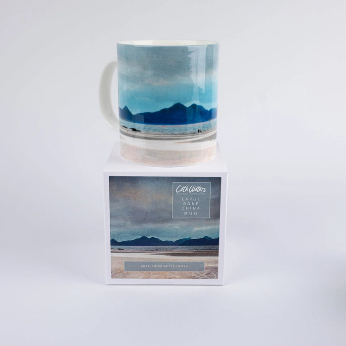 Cath Waters - "A Walk On the Beach" Sky from Applecross Large Bone China Mug