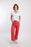 NEW Weird Fish Soulina Wide Leg Cropped Jeans in Flamingo