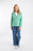 NEW Weird Fish Chicoa Full Zip Hooded Classic Macaroni Hoodie in Apple Mint