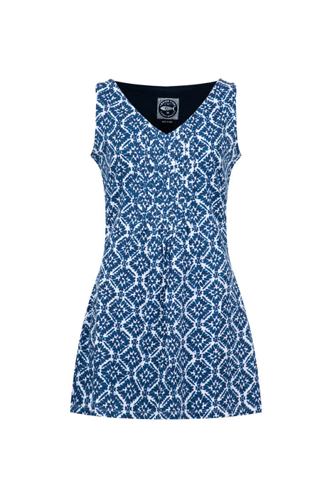 NEW Weird Fish Laredo Printed Jersey Tunic in Twilight