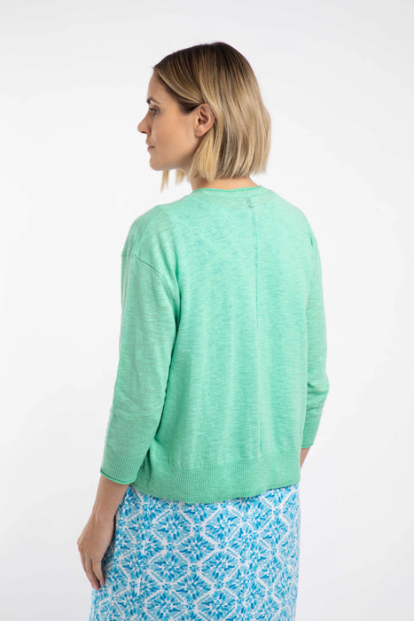 NEW Weird Fish Limon Cardigan in Applemint