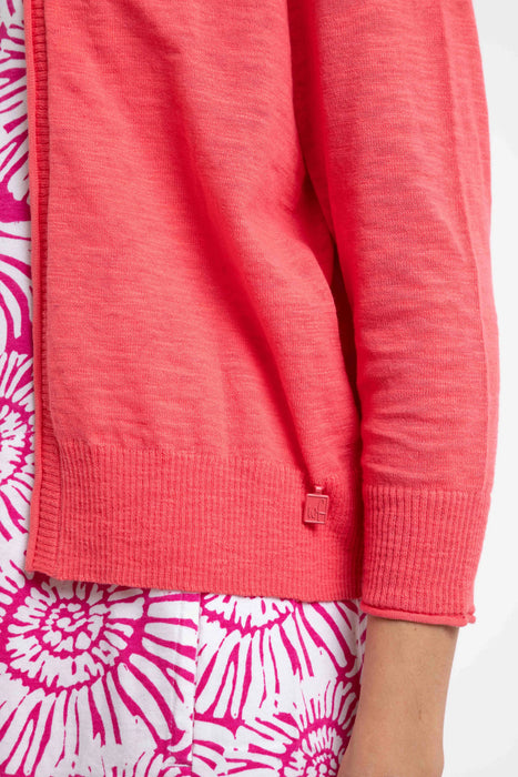 NEW Weird Fish Limon Cardigan in Flamingo