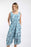 NEW Weird Fish Nalani Printed Viscose Jumpsuit, Ocean Blue.
