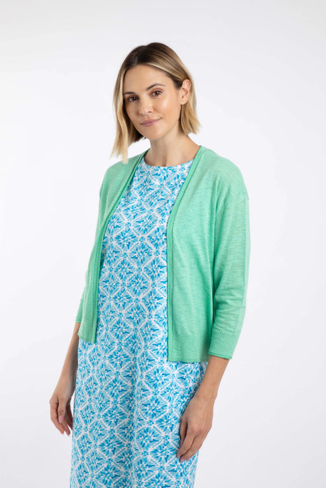 NEW Weird Fish Limon Cardigan in Applemint