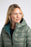 NEW Weird Fish Eshka Padded Hooded Jacket in Military Green