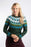 NEW Weird Fish Lowell Fair Isle Jumper - Bottle Green