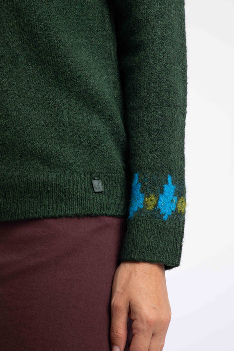 NEW Weird Fish Lowell Fair Isle Jumper - Bottle Green