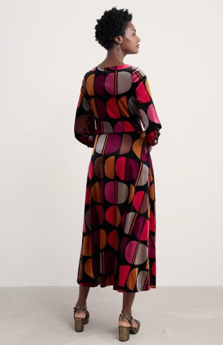 Seasalt Oak Cottage Dress - Half Moon Stamp Onyx