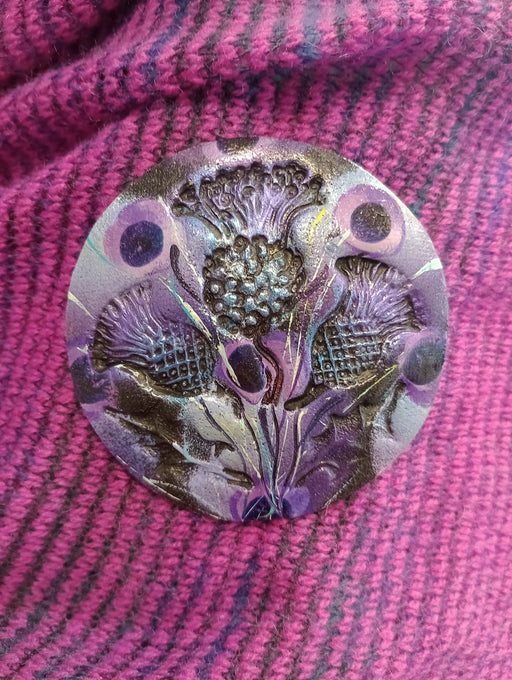 Skaramanda Jewellery - Thistle Wrap Pin