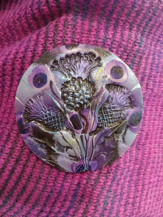 Skaramanda Jewellery - Thistle Wrap Pin