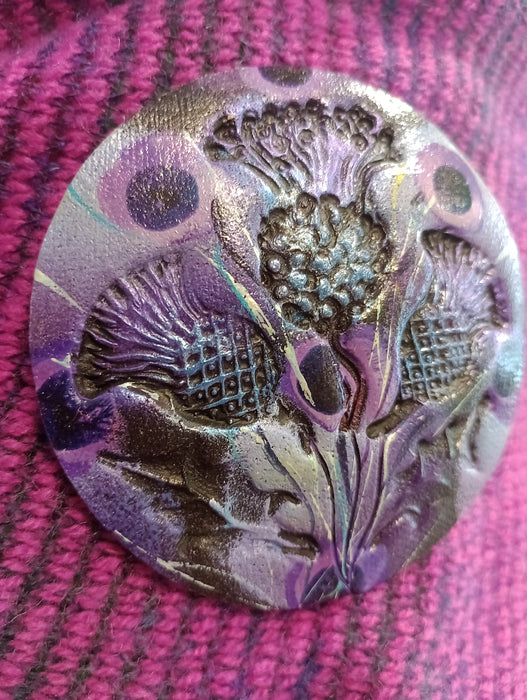Skaramanda Jewellery - Thistle Wrap Pin