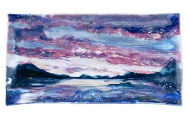 Highland Stoneware Sunset 42cm Rectangle Dish