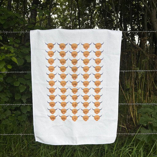 Elsa Tait Designs Highland Cow Tea Towel