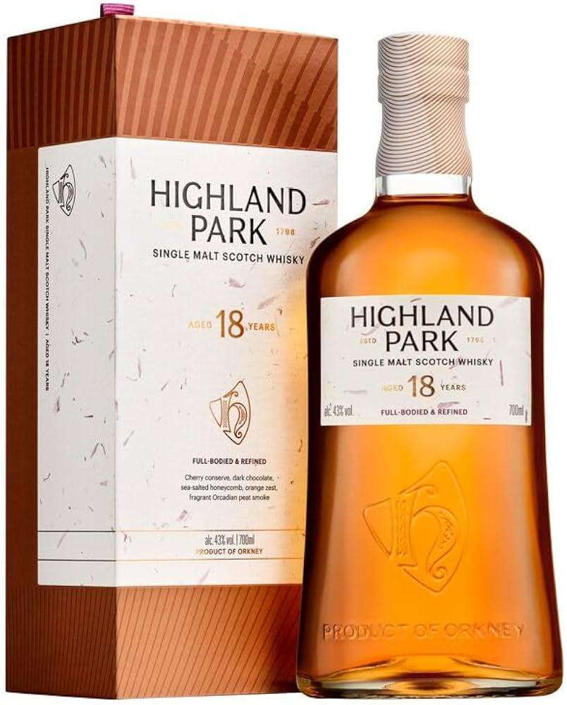 Highland Park 70cl 18 Year Old Single Malt Whisky