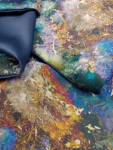 Agate & Ayre - Silk Infinity Scarf Labradorite