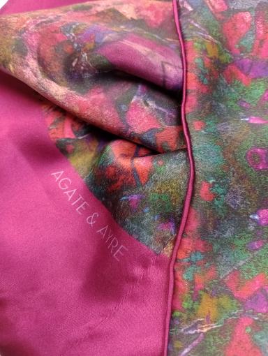 Agate & Ayre - Silk Infinity Scarf - Druzy