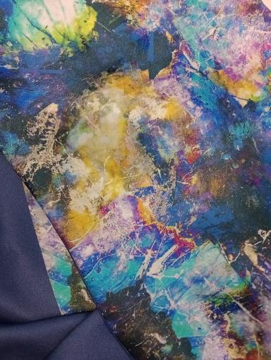 Agate & Ayre - Silk Infinity Scarf Labradorite