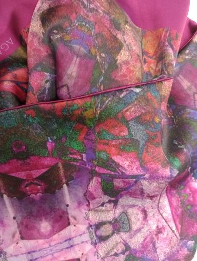 Agate & Ayre - Silk Infinity Scarf - Druzy