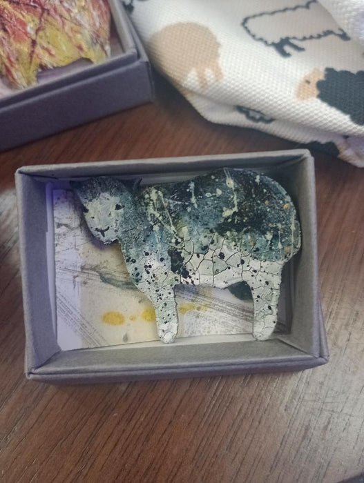Skaramanda Jewellery - Splatter Herdwick Sheep Brooches
