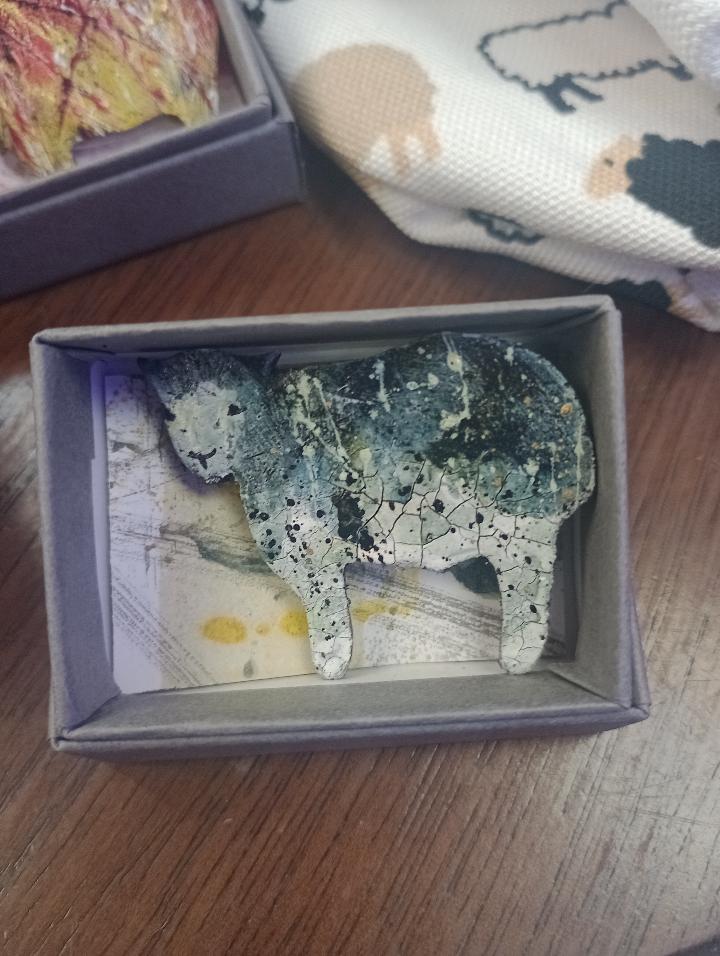 Skaramanda Jewellery - Splatter Herdwick Sheep Brooches