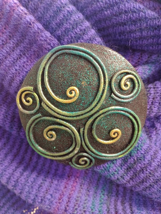 Skaramanda Jewellery - Fossil Wrap Pin