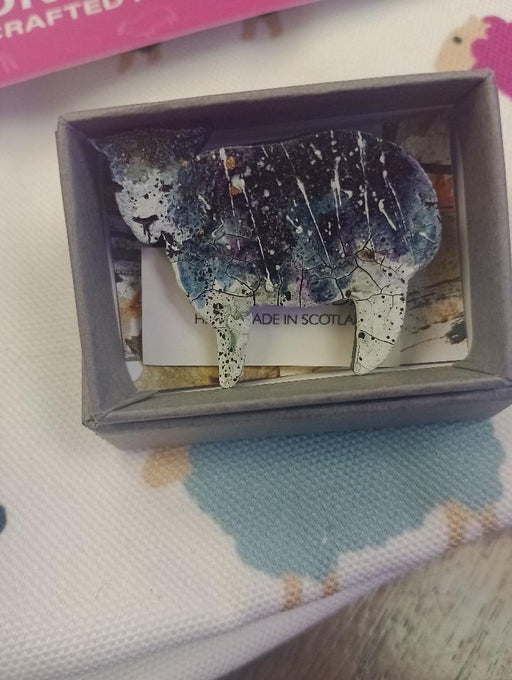 Skaramanda Jewellery - Splatter Herdwick Sheep Brooches