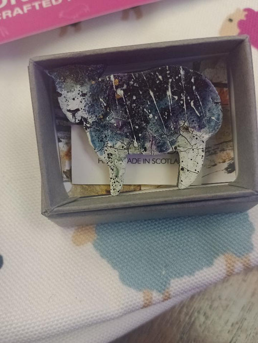 Skaramanda Jewellery - Splatter Herdwick Sheep Brooches