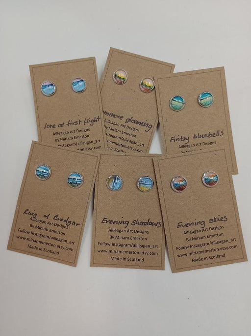 Ailleagan Art by Miriam Emerton - Stud Earrings