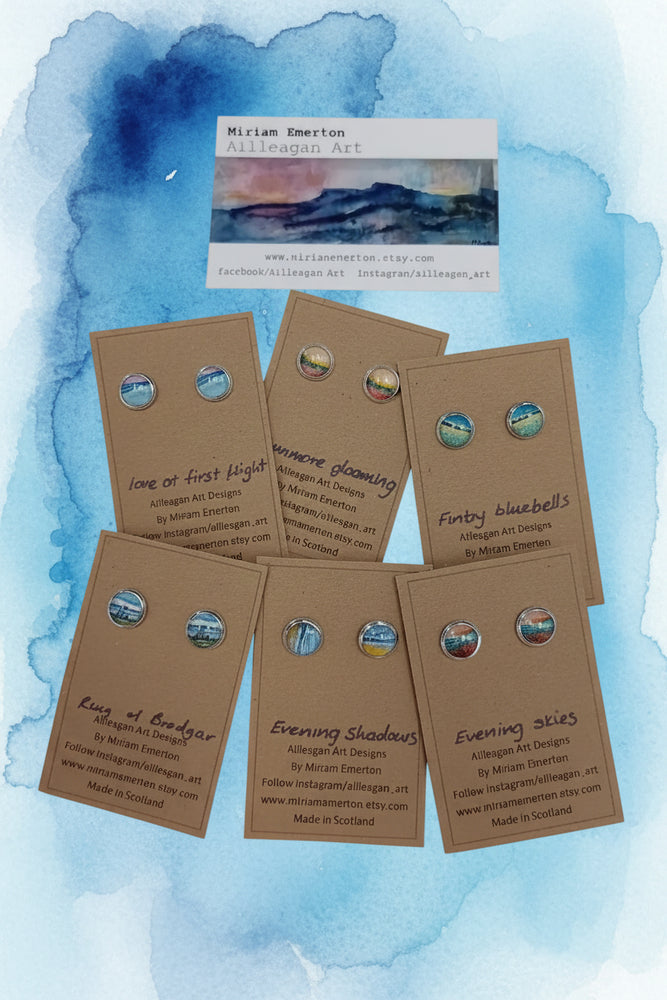 Ailleagan Art by Miriam Emerton - Stud Earrings