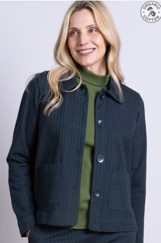 NEW 25% OFF Nomads Organic Cotton Jersey Jacket - Midnight