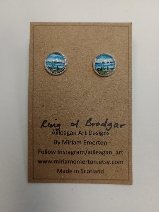 Ailleagan Art by Miriam Emerton - Stud Earrings