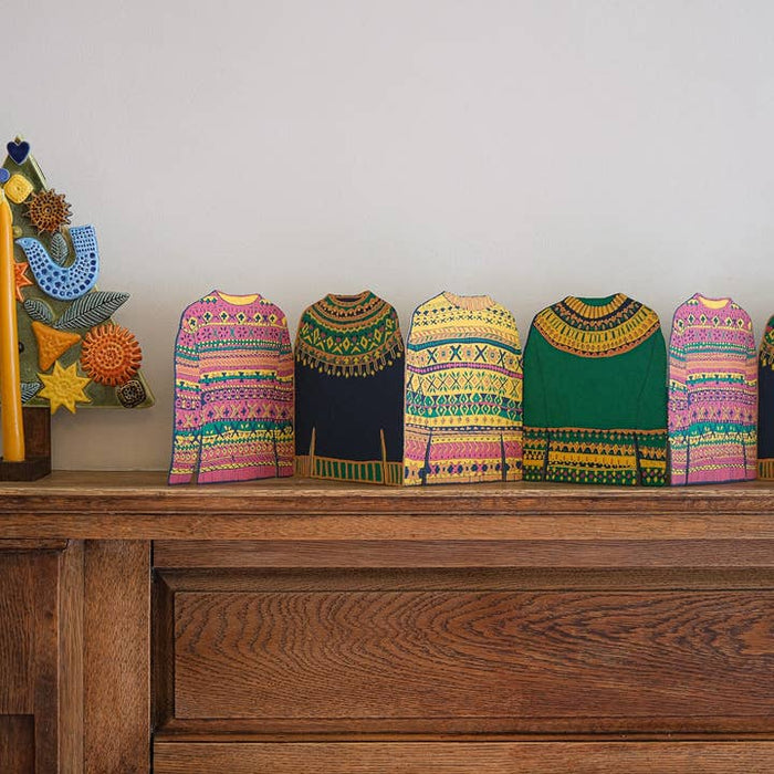East End Press Fairisle Sweater Concertina Garland