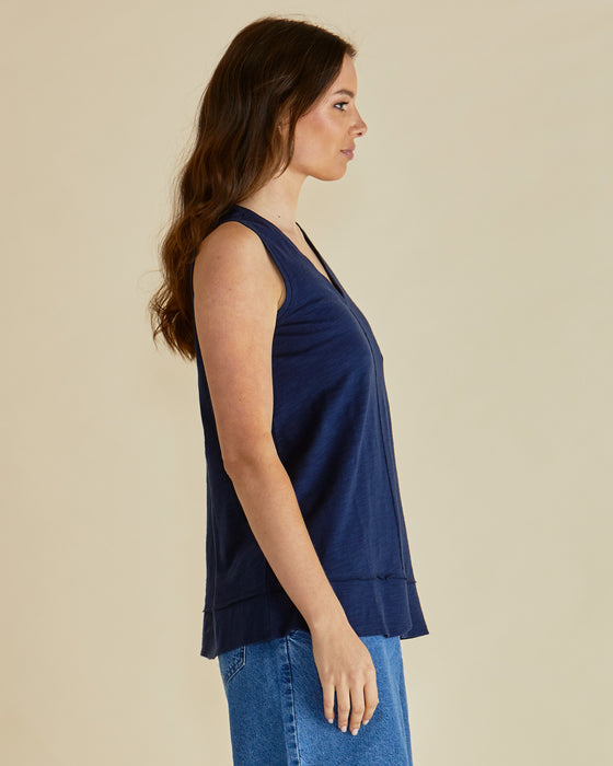 Betty Basics Navy Mariah Tank Top