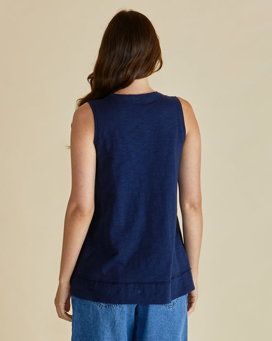 Betty Basics Navy Mariah Tank Top