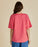 Betty Basics Relax Boxy T-shirt in Pink/Red Stripes