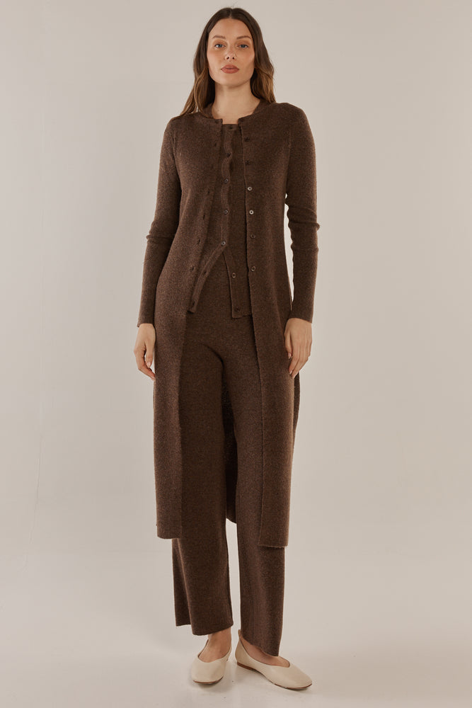 NEW Betty Basics Nash Knit Long Cardigan in Espresso