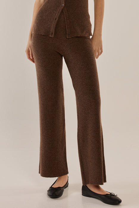 NEW Betty Basics Nash Knit Trouser in Espresso