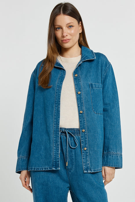 NEW Betty Basics Denim Vespa Shirt