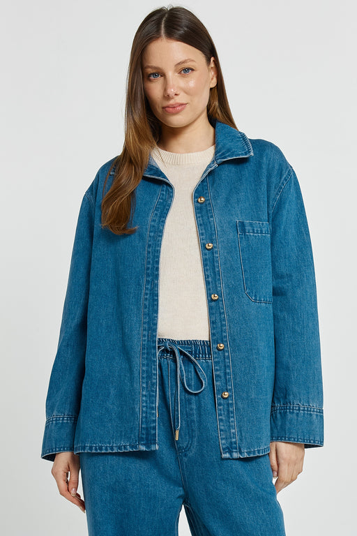 NEW Betty Basics Denim Vespa Shirt
