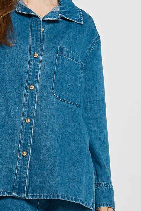 NEW Betty Basics Denim Vespa Shirt