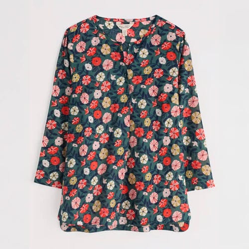 Seasalt Watercolour Sketch Top - Winding Petunias Grove