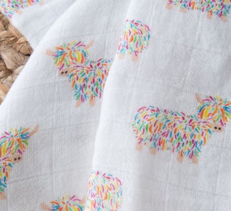 Hairy Coo & Co. - 'Baby Coo' Highland Cow Muslin