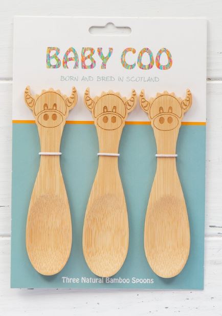 Hairy Coo & Co. - 'Baby Coo' Highland Cow Bamboo Spoons