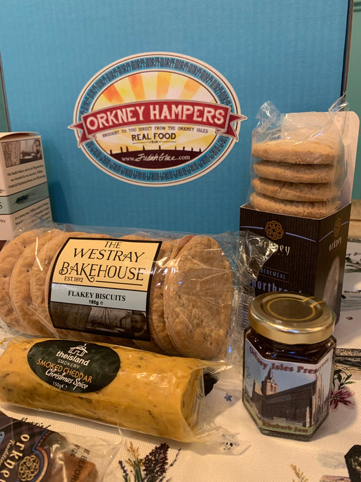 Orkney Biscuit, Cheese and Peedie Preserves Christmas Box