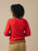 SALE Eribe Sailor Round Neck Cardigan - Red WAS £179.00 NOW £99.00